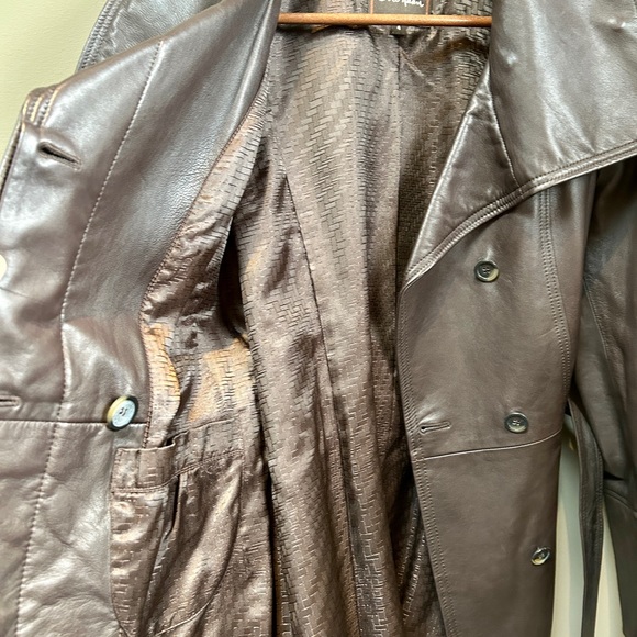 Cole Haan Brown Lambskin Jacket (Size 4) - Picture 3 of 9